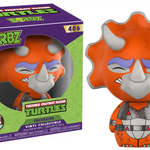 Funko Dorbz TMNT Triceraton figure from Specialty Series, detailed green alien toy with orange eyes and armored design.