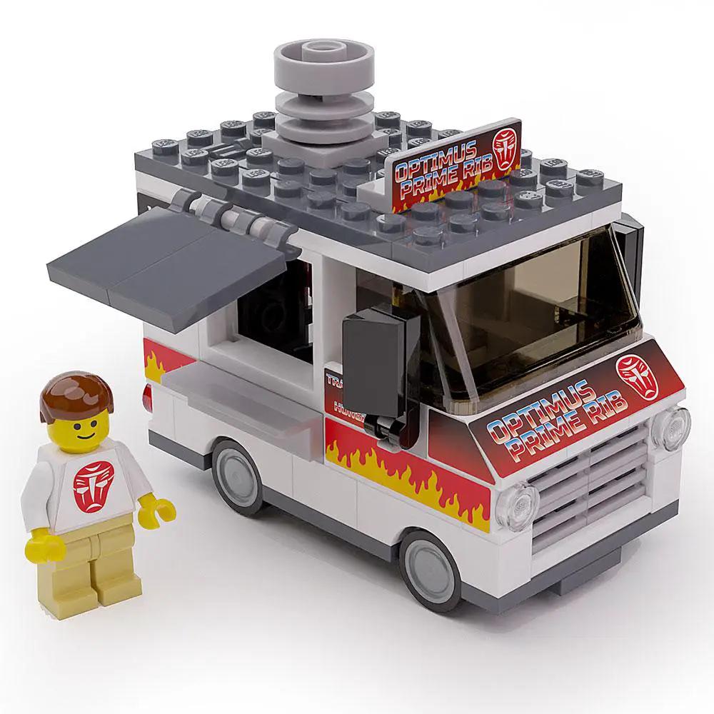Optimus Prime Ribs - B3 Customs® Food Truck w/ Minifigure by B3 Customs