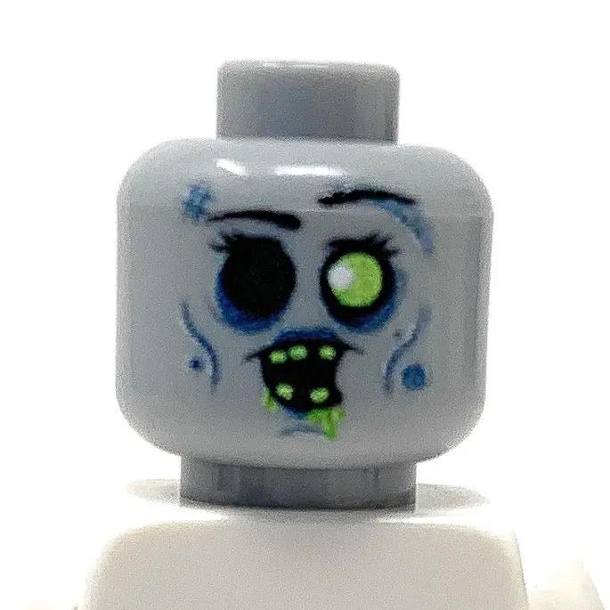 B3 Customs® Zombie #1 Minifig Head by B3 Customs
