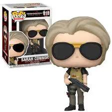 Pop! Movies Terminator Dark Fate Sarah Connor figure by THE MIGHTY HOBBY SHOP, featuring her iconic outfit and determined pose.