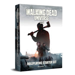 The Walking Dead Universe Starter Set RPG box set by Imagining Games with character and game scenario artwork.