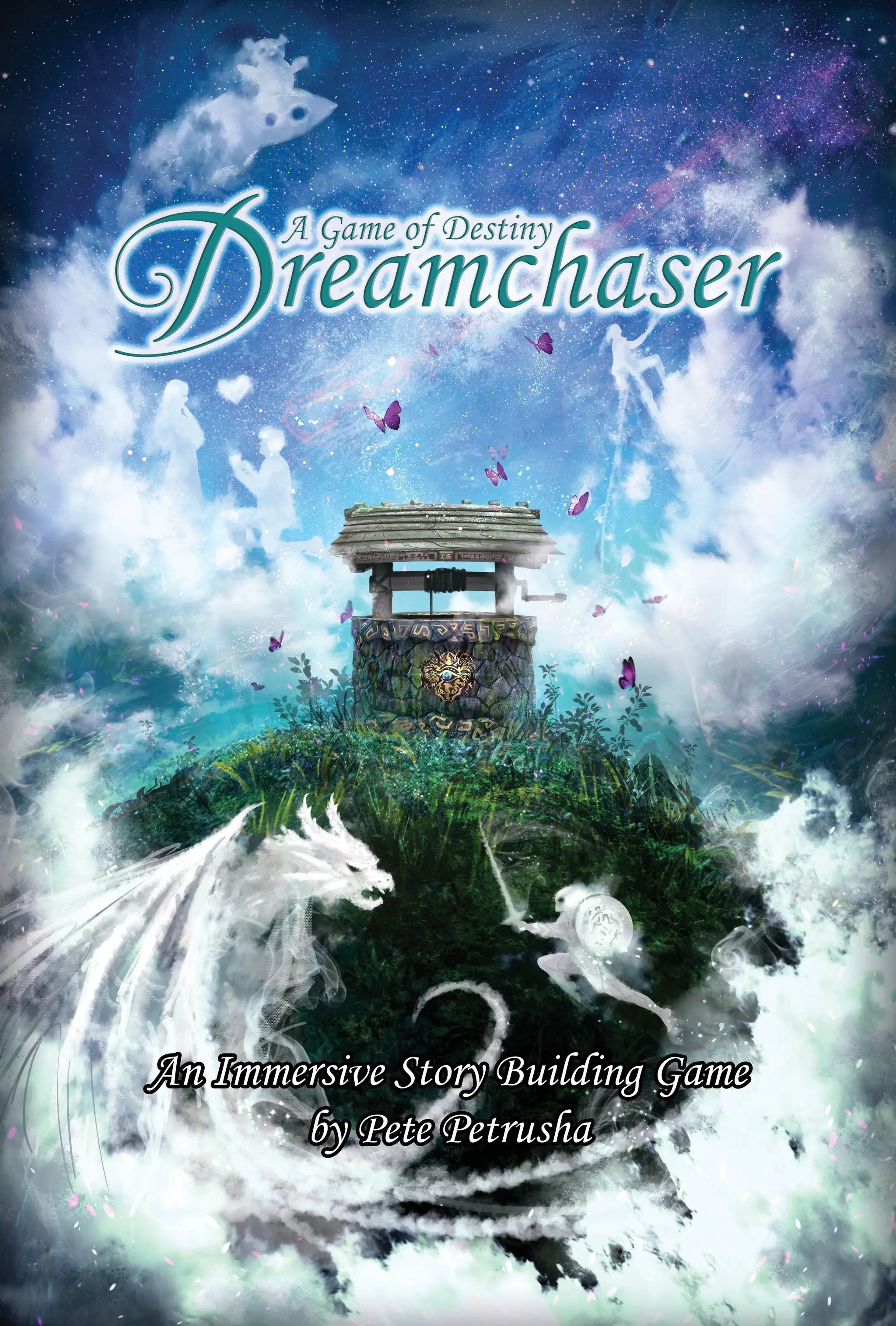 Cover image of Dreamchaser: A Game of Destiny PDF by Imagining Games, featuring fantasy artwork and role-playing game title.