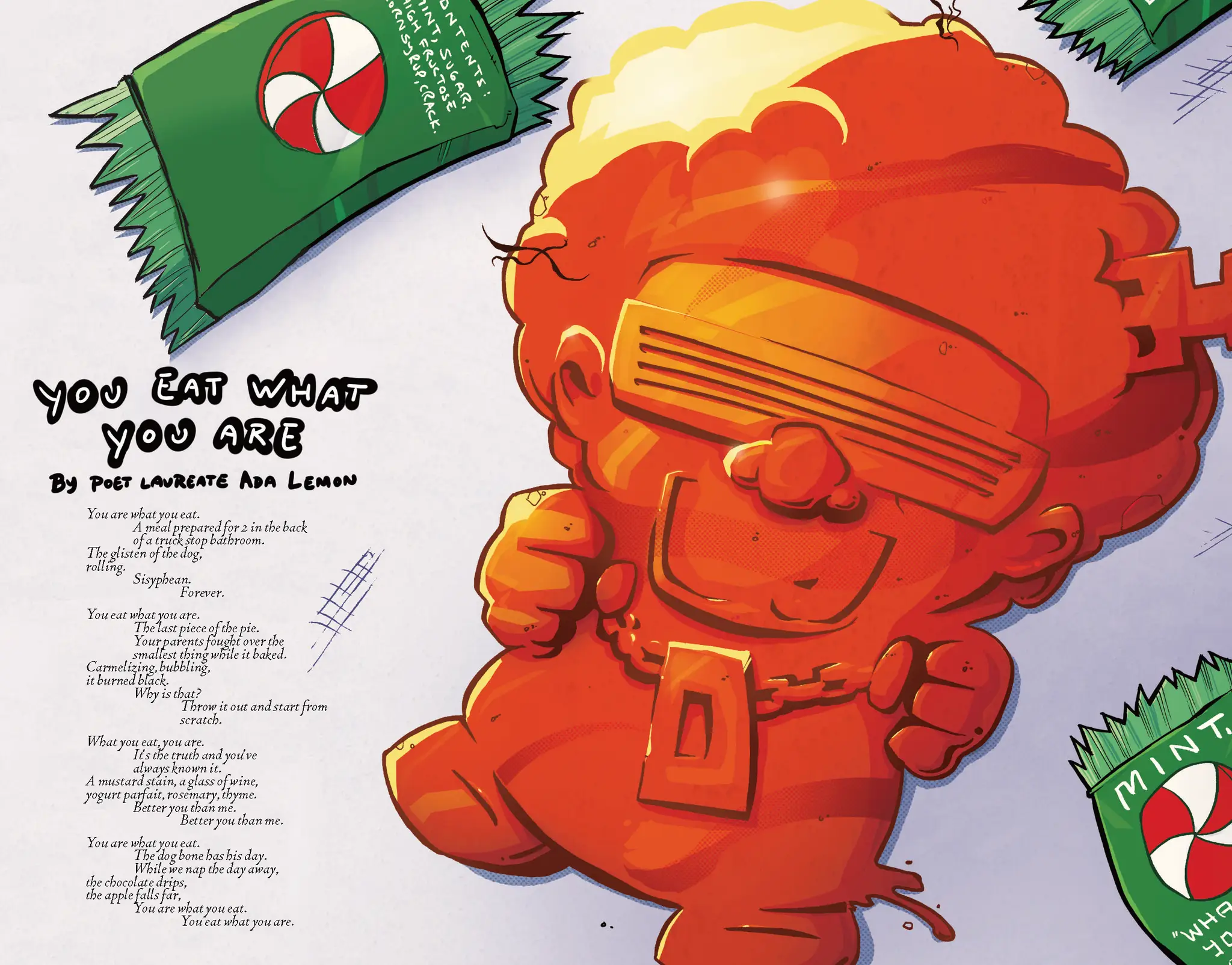 Imagining Games CHEWniverse RPG supplement and PDF for role-playing games, featuring colorful cover art and game content pages.