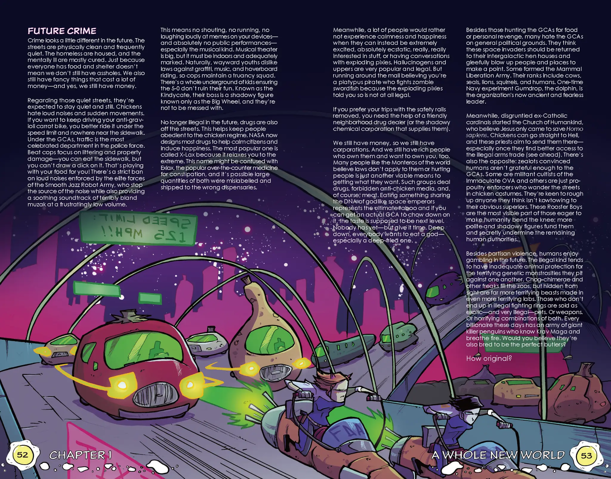 Imagining Games CHEWniverse RPG supplement and PDF, role-playing game book with colorful cover and character illustrations.