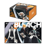 Union Arena Bleach Playmat and Half Storage Box set by THE MIGHTY HOBBY SHOP, featuring vibrant designs and storage compartments.