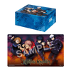 Union Arena Jujutsu Kaisen playmat and half storage box set from THE MIGHTY HOBBY SHOP, featuring vibrant anime-themed designs.