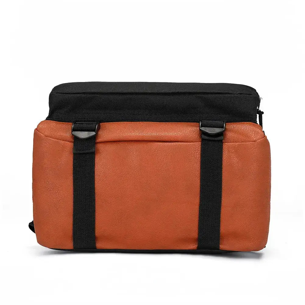 Unisex backpack featuring One Piece Luffy print, ideal for school or travel, by Infinite Visibility with adjustable straps.