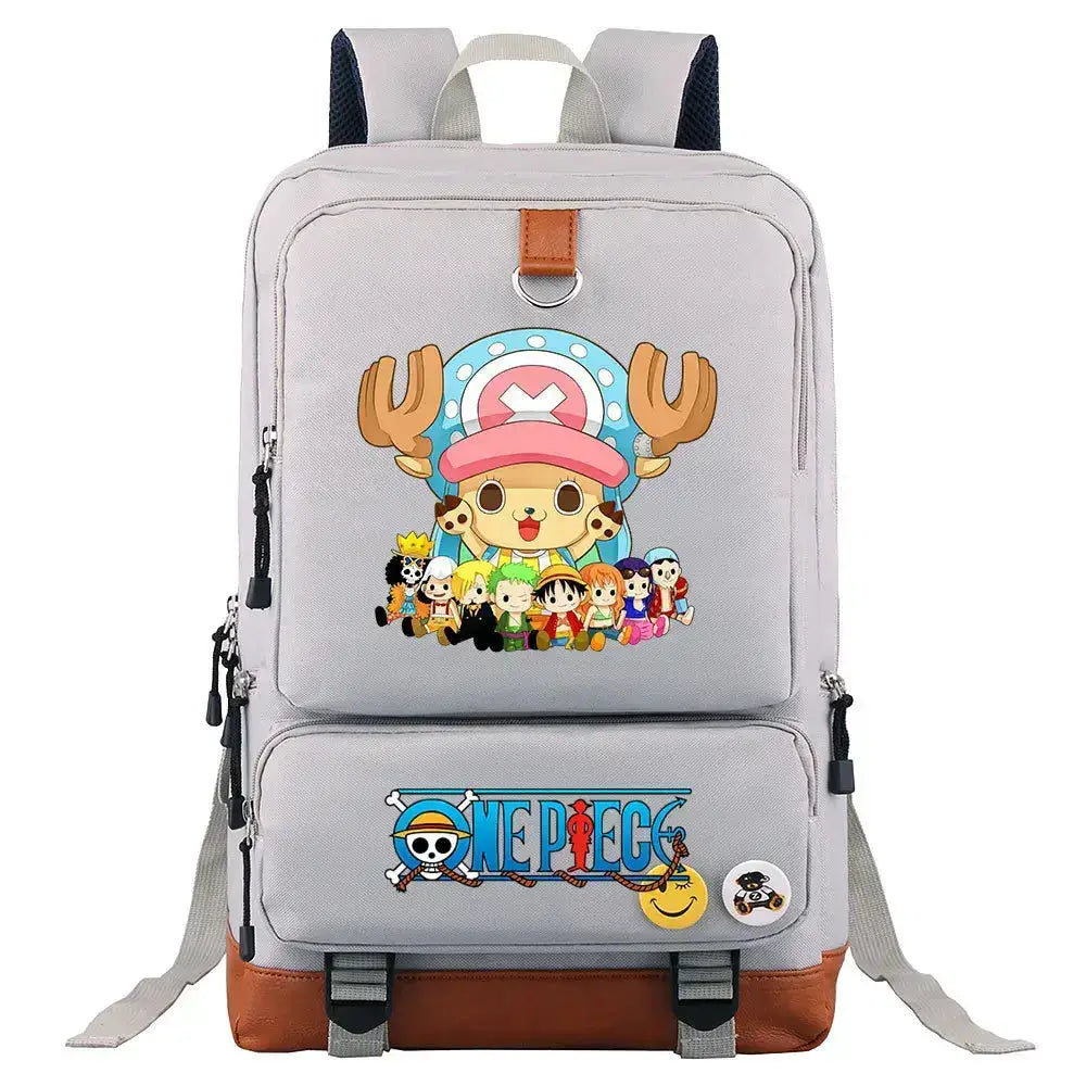One Piece Luffy Printed Unisex Backpack School Travel Bag by Infinite Visibility