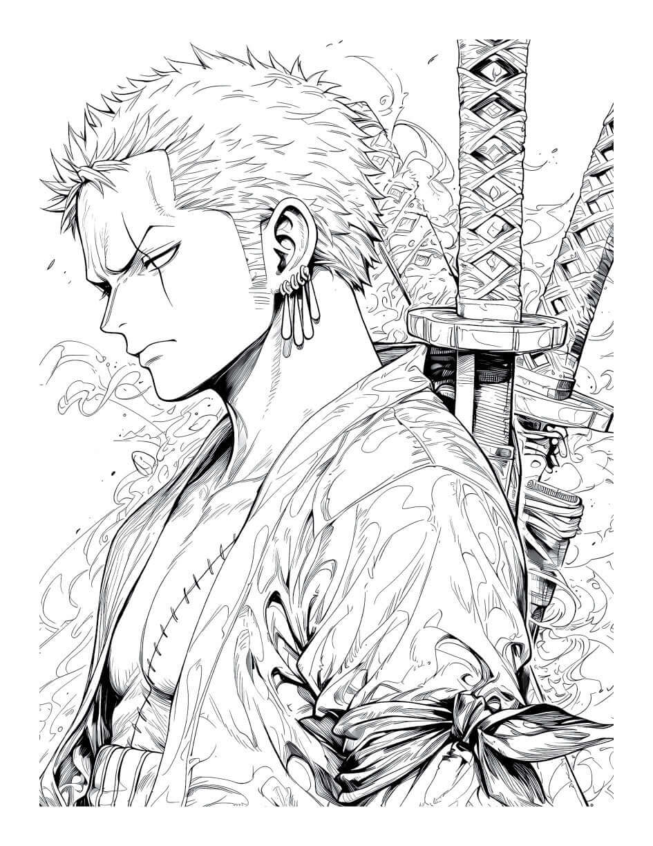 Anime Action Stars Coloring Book Vol 1 by Infinite Visibility, featuring 60 pages of anime characters for teens and adults to color.