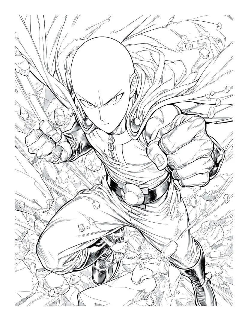 Anime Action Stars Coloring Book Vol 2 by Infinite Visibility, featuring 60 new pages of anime characters for teens and adults.