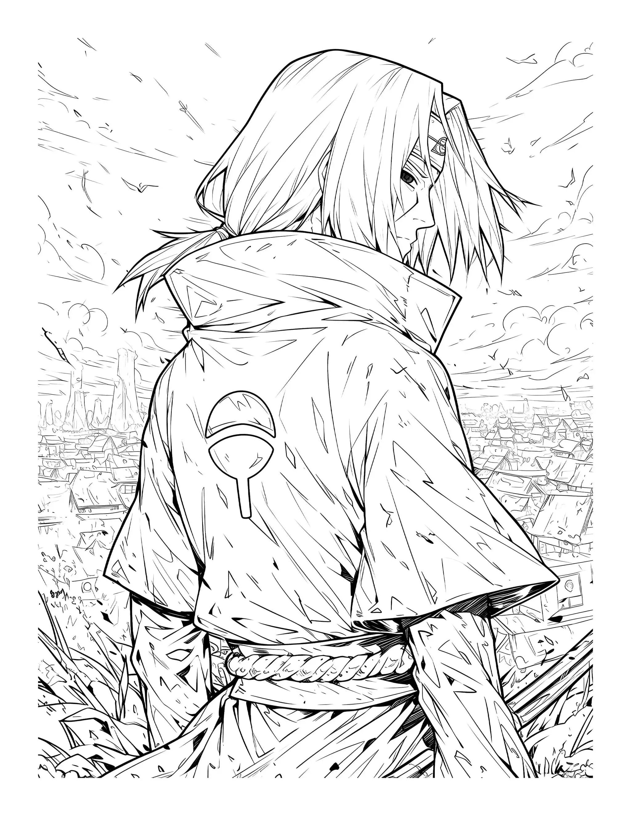 Anime Chronicles Naruto Shippuden Legacy coloring book PDF by Infinite Visibility featuring ninja adventure illustrations.