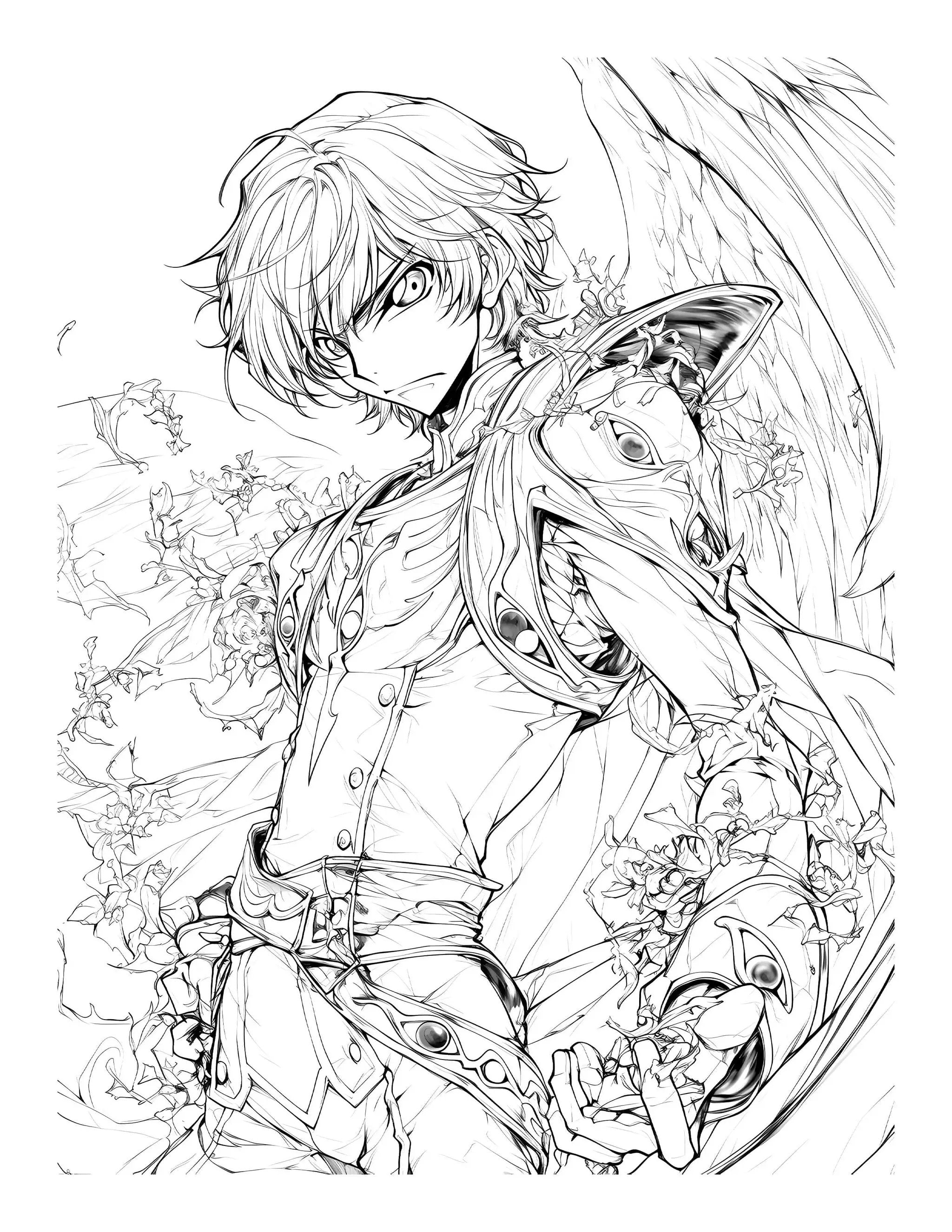 Anime Chronicles Rebellion Unleashed coloring book by Infinite Visibility, featuring Code Geass characters and scenes, PDF format.