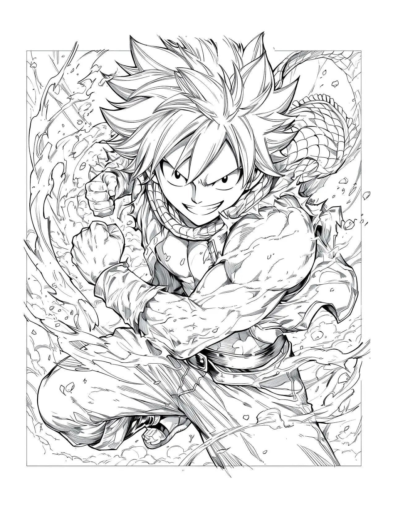 Fairy Tail coloring book digital download PDF volume 17 with 60 pages of anime-inspired manga art by Infinite Visibility.