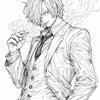 Sanji's Suave Smoke: One Piece Coloring Adventure | Infinite Visibility by Infinite Visibility