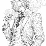 Sanji's Suave Smoke: One Piece Coloring Adventure | Infinite Visibility by Infinite Visibility
