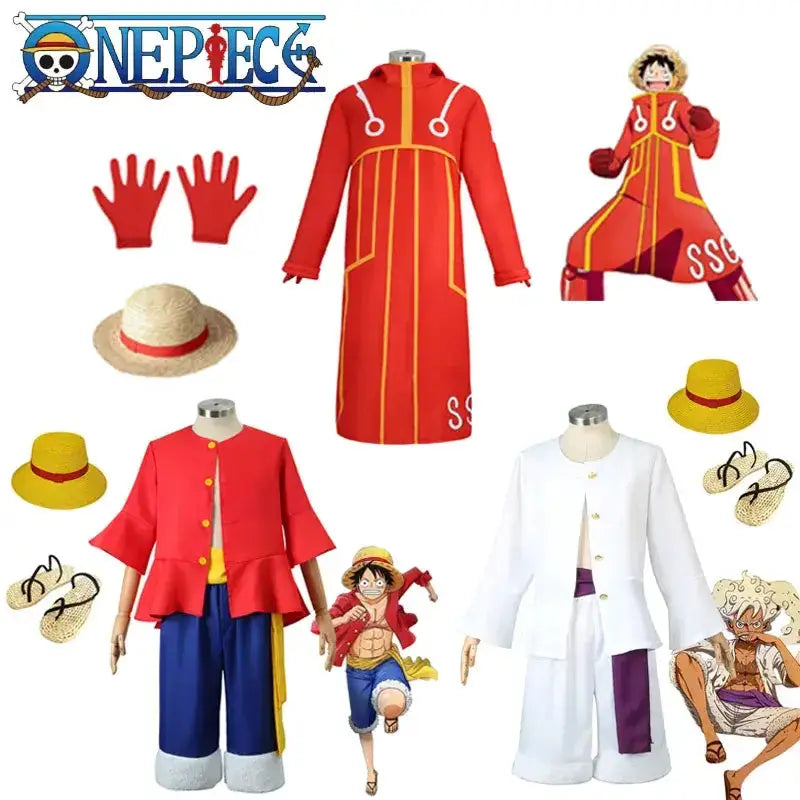 Luffy Monkey D. One Piece cosplay costume by Infinite Visibility, featuring the Egghead suit with detailed character design.