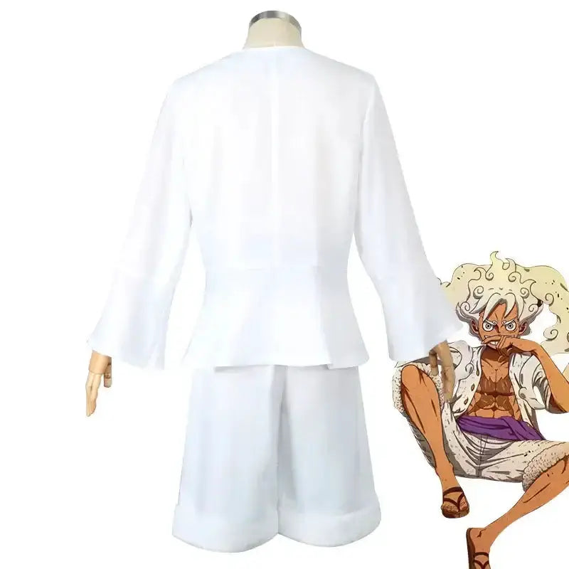 Monkey D Luffy cosplay costume from One Piece by Infinite Visibility, featuring the Egghead Suit with detailed character design.