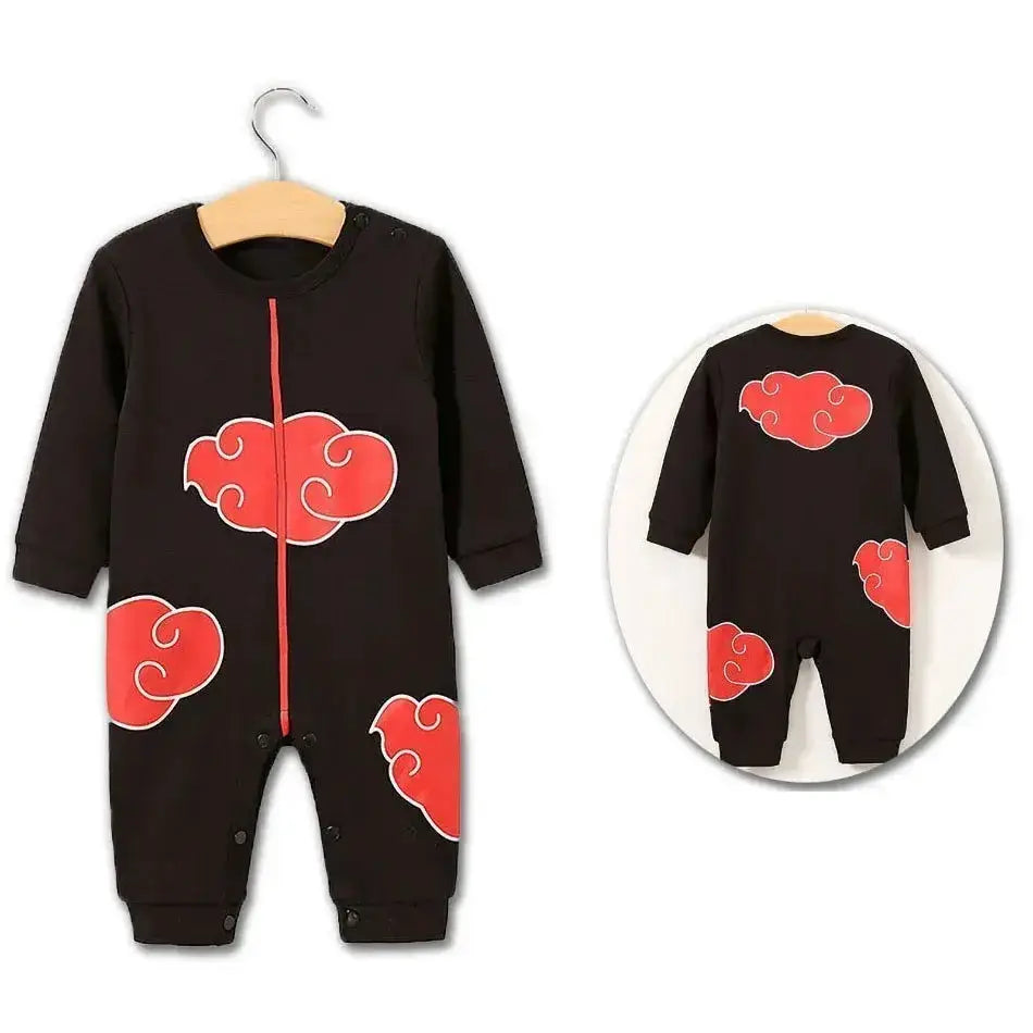 Anime baby romper cosplay costume by Infinite Visibility for newborns, featuring a cute anime character design for ages 0-18 months.