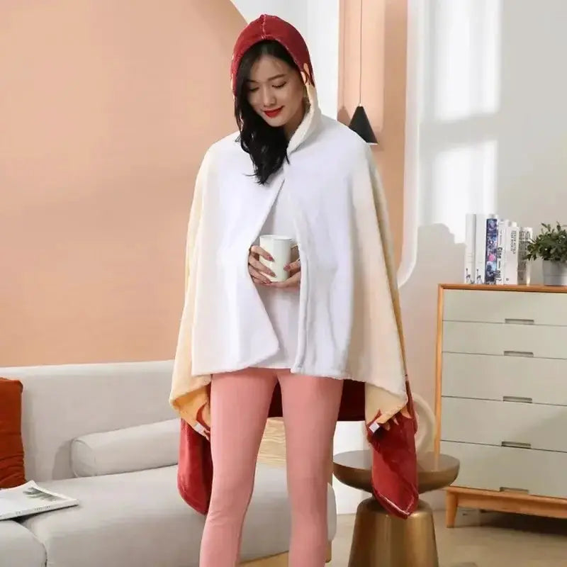 Tanjiro Demon Slayer blanket cosplay costume from Infinite Visibility, featuring detailed anime-inspired bathrobe and shawl for fans.