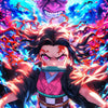 Digital product image of Nezuko Kamado from Demon Slayer, showcasing her inner turmoil, strength, and determination.