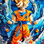Digital product cover featuring Son Goku's epic transformation from Dragon Ball Z by Infinite Visibility.