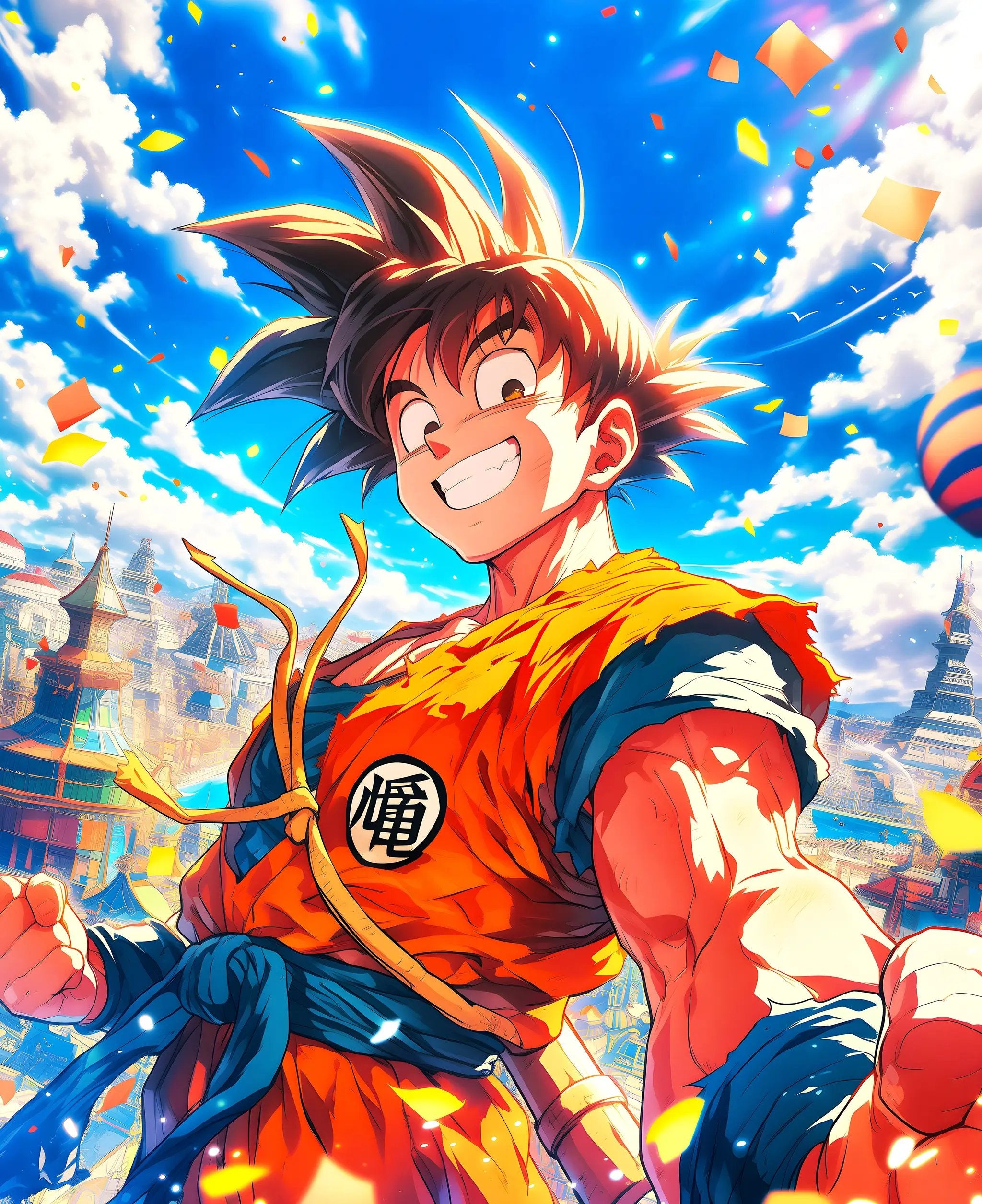 Digital product cover for Goku Unleashed: The Saiyan's Power by Infinite Visibility, featuring a dynamic Goku illustration.