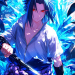 Digital product featuring Sasuke Uchiha's Sharingan from Infinite Visibility, showcasing his iconic eye in a dynamic pose.