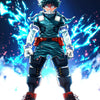 Digital art of Deku from My Hero Academia, titled Heroic Heart, showcasing his determined expression and heroic pose.