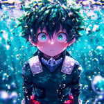 Digital download of Deku artwork from My Hero Academia, showcasing heroism and detailed character art by Infinite Visibility.