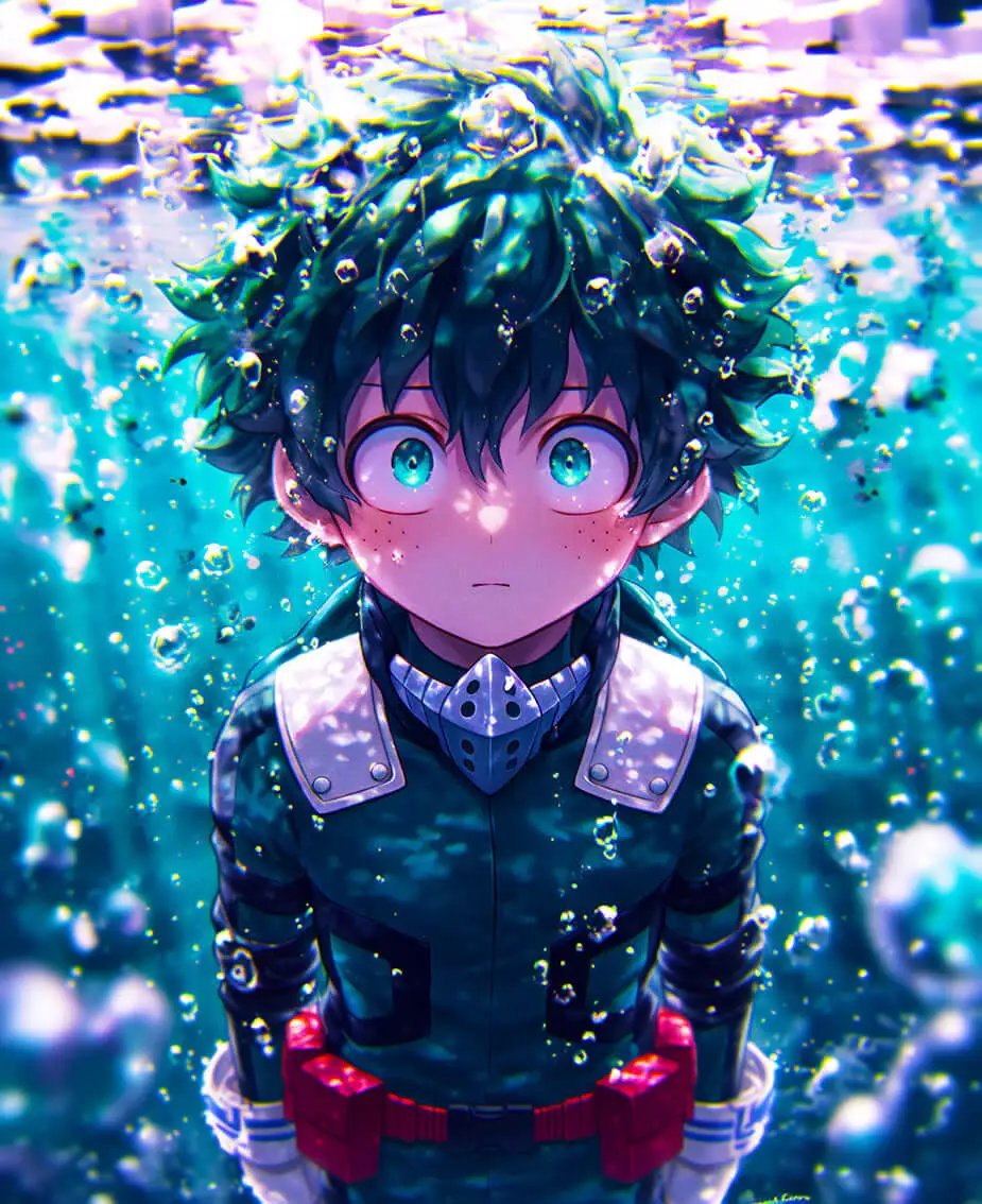 Digital download of Deku artwork from My Hero Academia, showcasing heroism and detailed character art by Infinite Visibility.