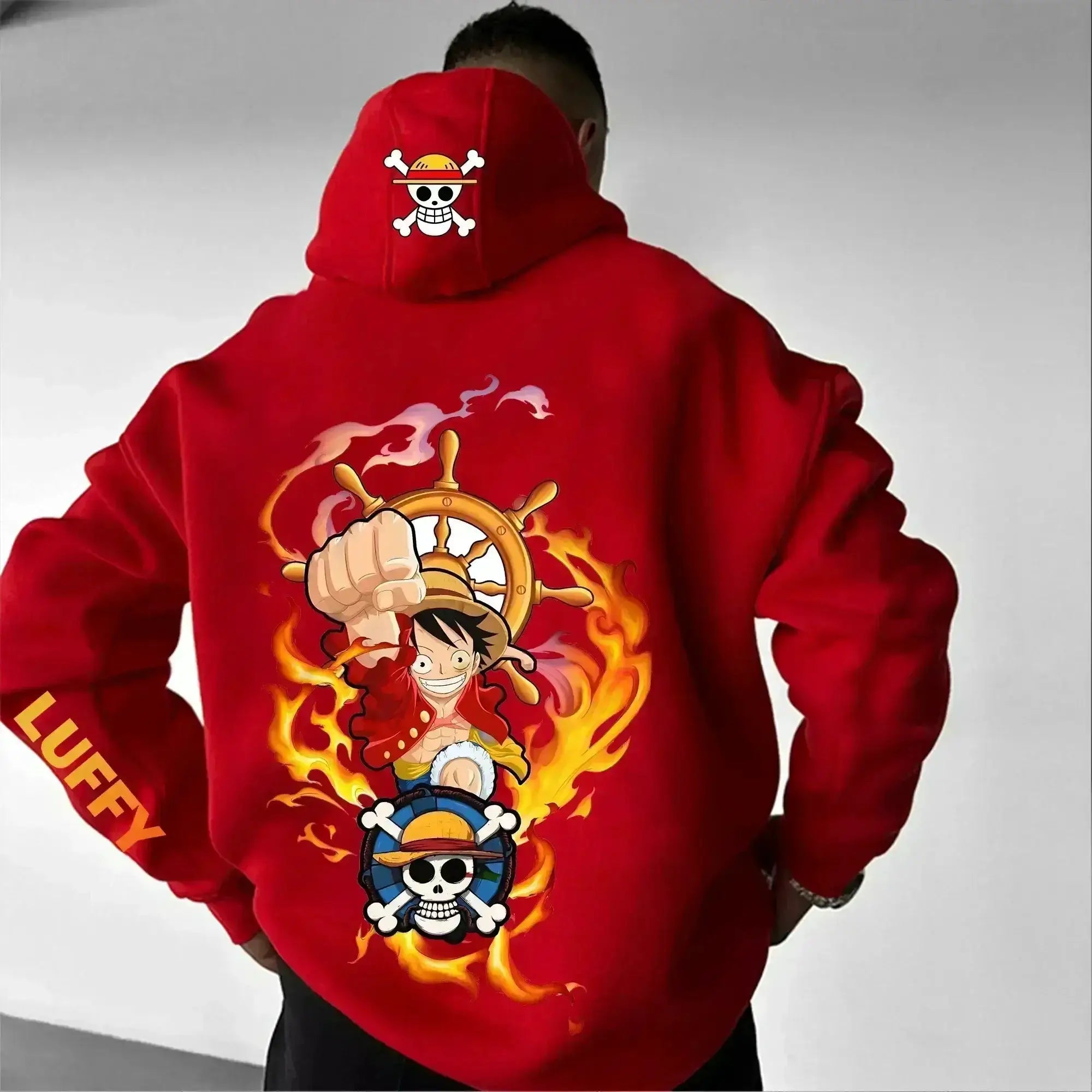 Infinite Visibility One Piece Luffy sweatshirt hoodie in casual cotton, featuring Luffy design for summer wear.