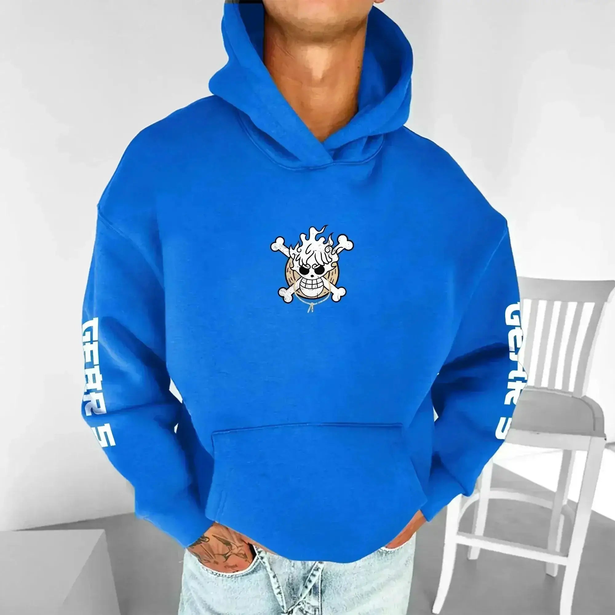 Infinite Visibility One Piece Luffy sweatshirt hoodie in casual cotton, perfect for summer, featuring Luffy's design.