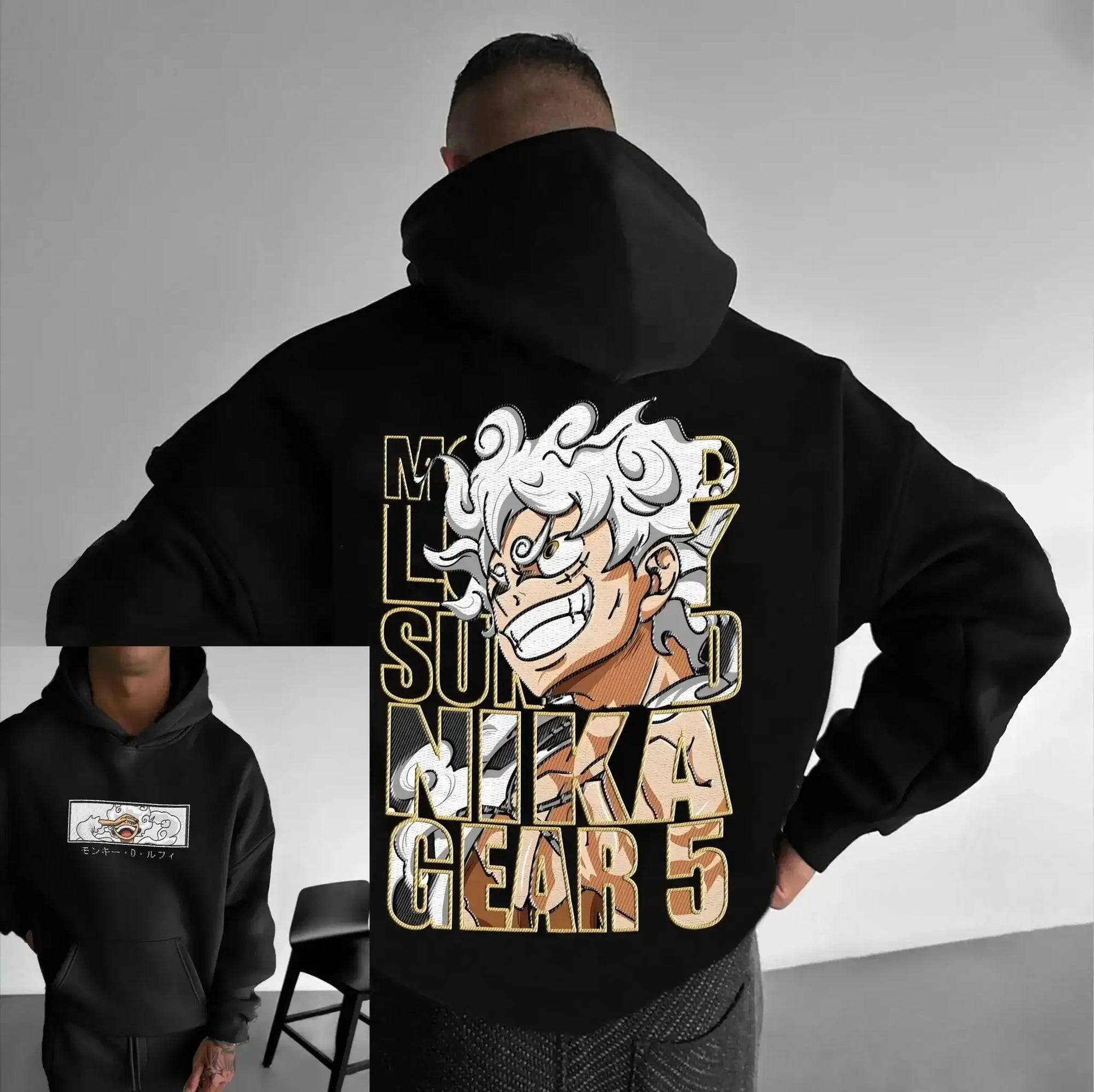 Infinite Visibility One Piece Luffy sweatshirt hoodie, casual summer cotton hoodie with Luffy character design, comfortable and stylish.