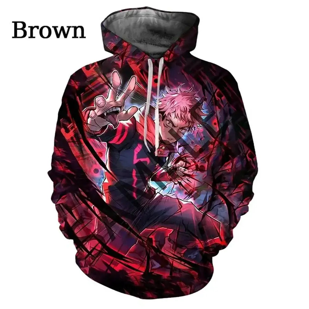 Anime Satoru Gojo hoodie from Jujutsu Kaisen by Infinite Visibility, featuring detailed manga-inspired design on a comfortable sweatshirt.