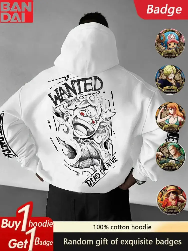 Infinite Visibility One Piece Hoodie 2025 casual cotton sweatshirt with a comfortable fit and stylish design.