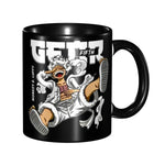 Cute Monkey D. Luffy Gear Fifth anime mug by Infinite Visibility, featuring colorful design perfect for kids.