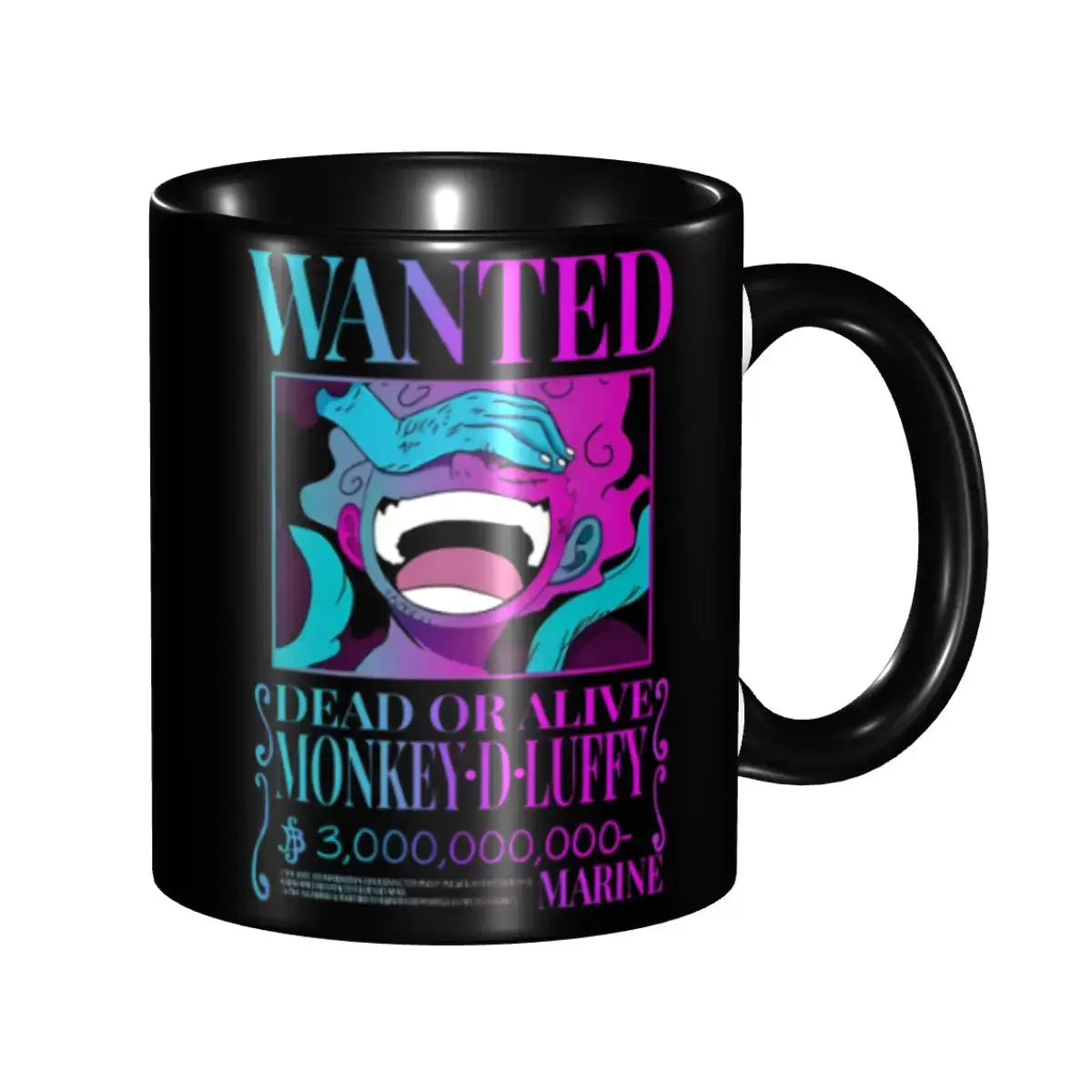 Cute Monkey D. Luffy Gear Fifth mug featuring anime character design, perfect for kids, by Infinite Visibility.
