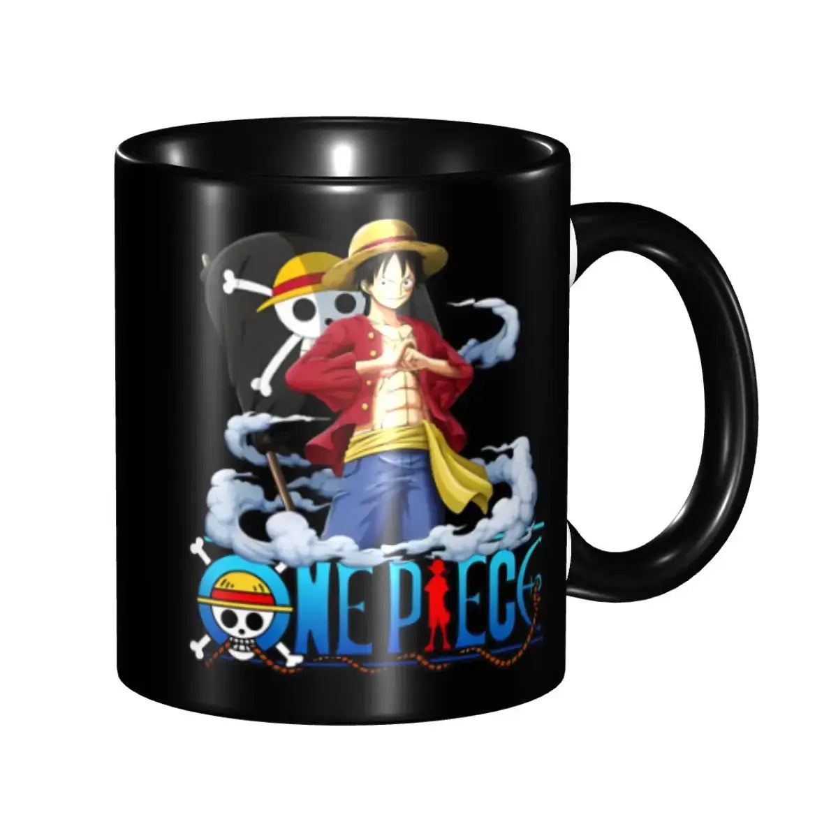 Cute Monkey D. Luffy Gear Fifth mug featuring anime character design, perfect for kids, by Infinite Visibility.
