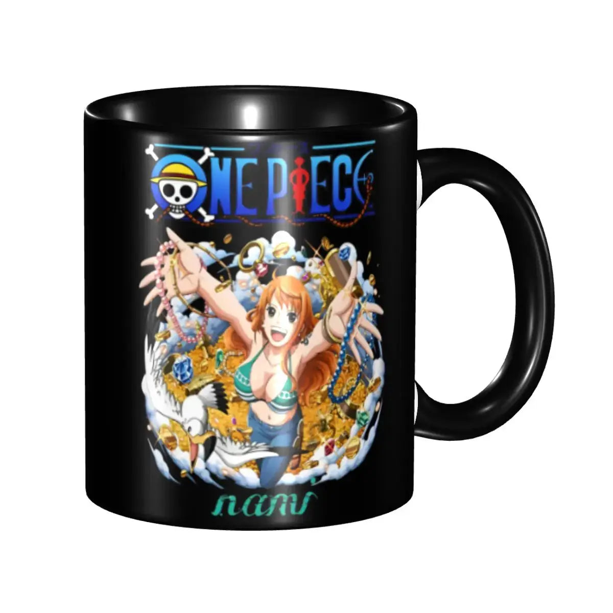Cute Monkey D. Luffy Gear Fifth mug featuring anime character design, perfect for kids and collectors.