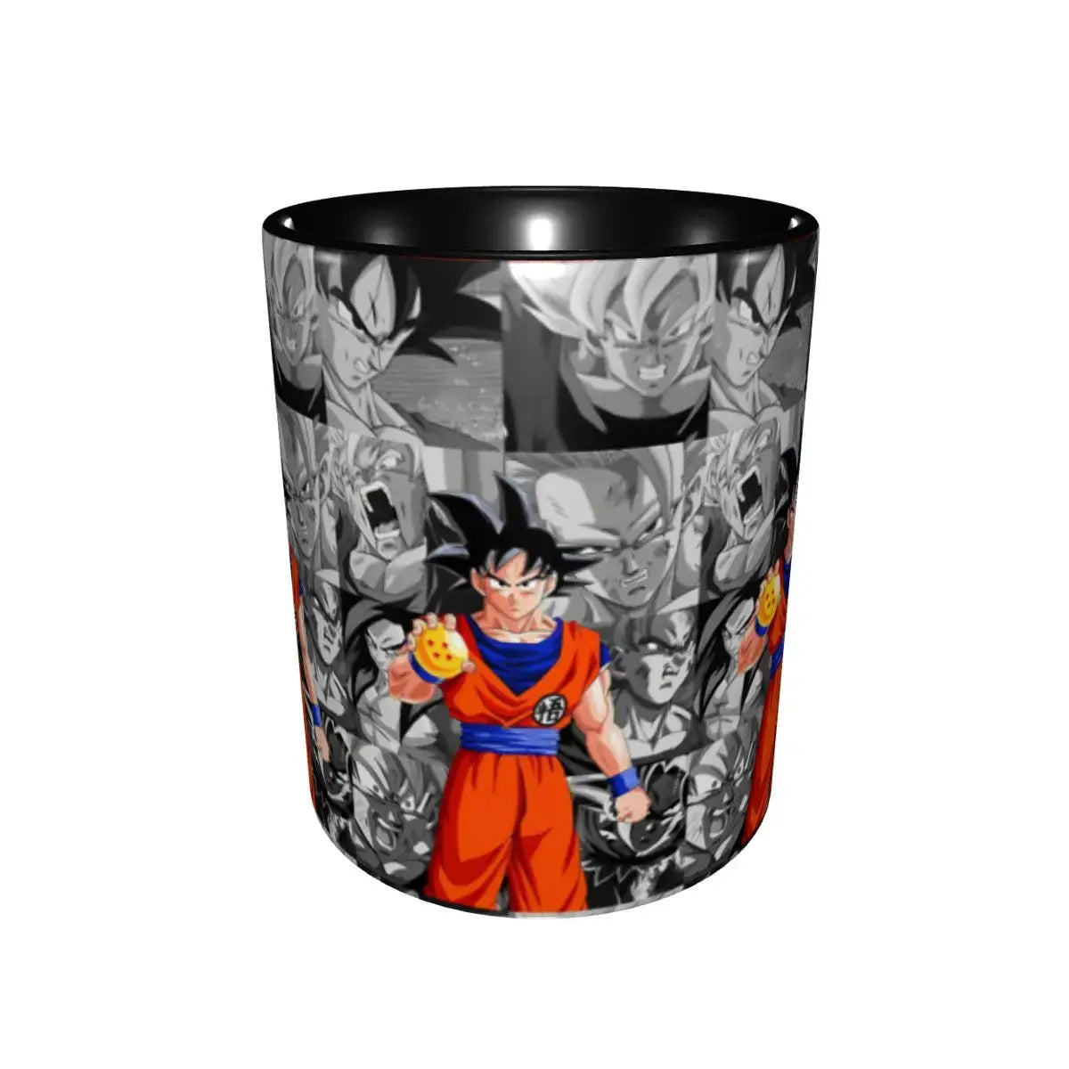 Anime Dragon Ball gift mug by Infinite Visibility featuring a cartoon design, perfect for kids to enjoy their favorite characters.