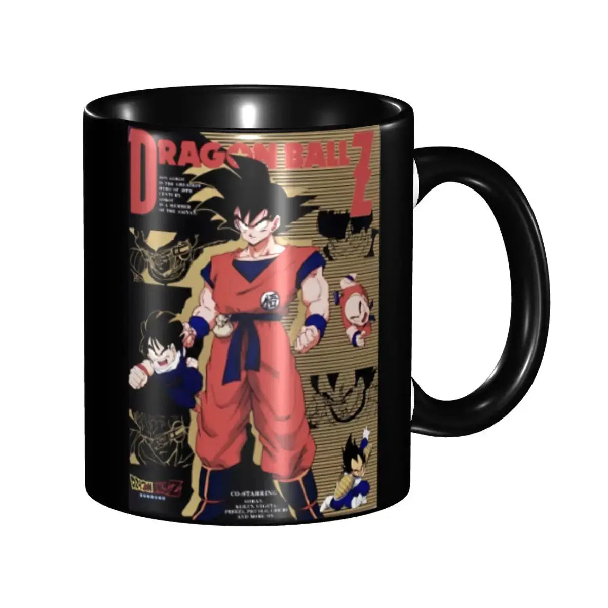 Dragon Ball gift mug featuring anime cartoon design, ideal water cup for kids, by Infinite Visibility.