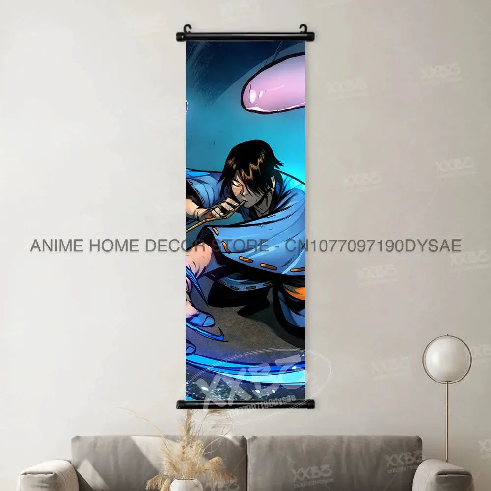 Uzumaki Naruto posters featuring Sasuke and Madara wall art scroll, vibrant anime poster from Infinite Visibility