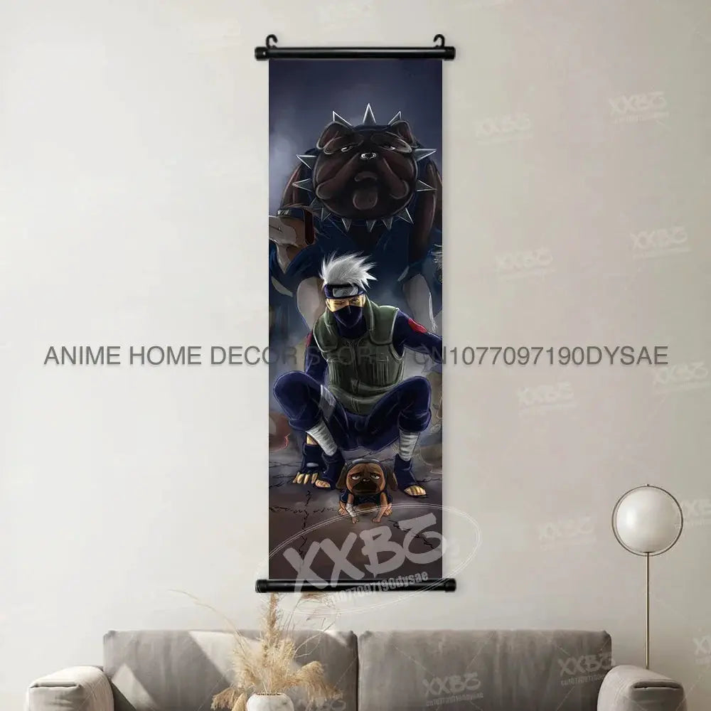 Uzumaki Naruto posters featuring Sasuke and Madara, wall art scroll by Infinite Visibility, showcasing detailed anime character illustrations.