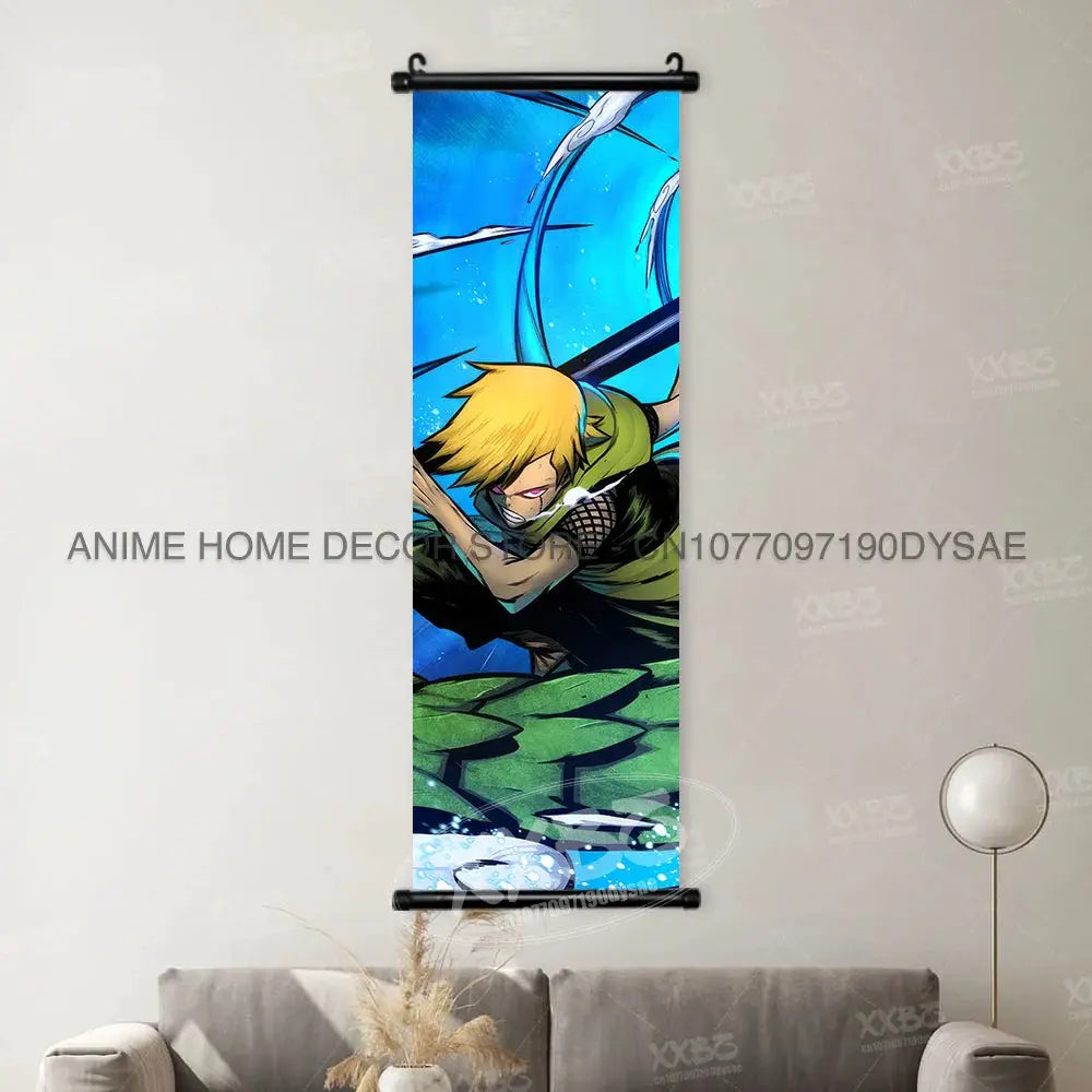 Uzumaki Naruto poster featuring Sasuke and Madara wall art scroll by Infinite Visibility, showcasing detailed anime character illustrations.