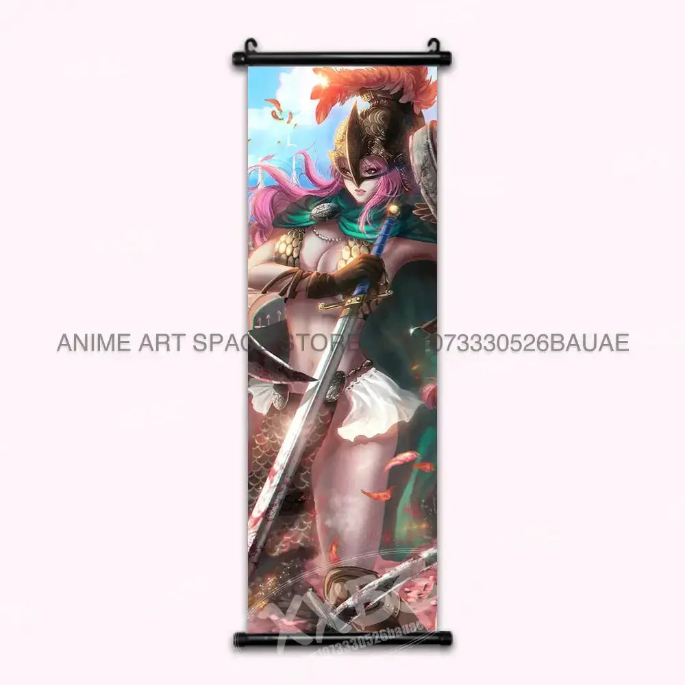 One Piece hanging poster featuring Luffy, Ace, and Shanks wall art from Infinite Visibility, showcasing vibrant anime character illustrations.