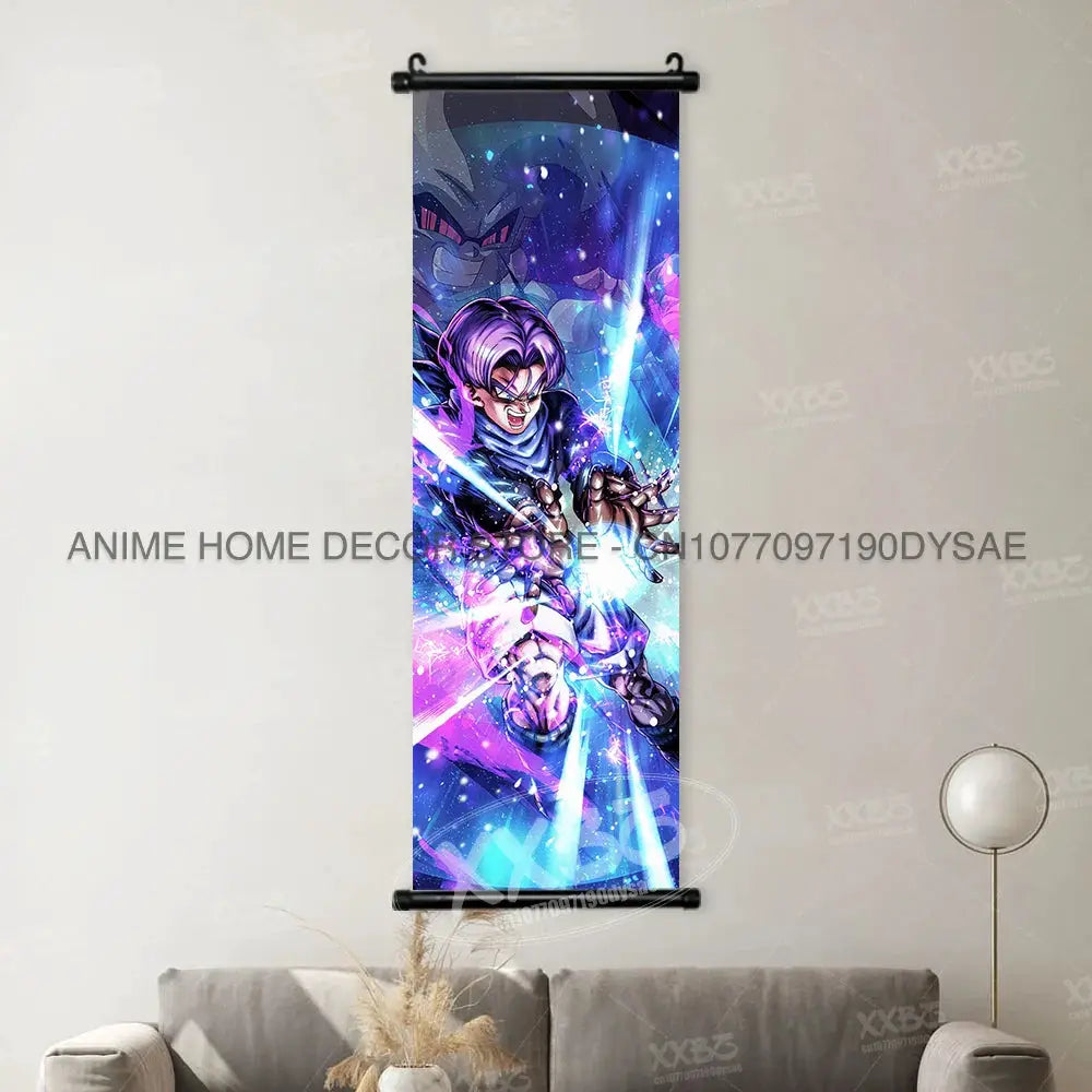 Dragon Ball posters featuring Goku and Vegeta anime wall scrolls by Infinite Visibility, showcasing dynamic character artwork.
