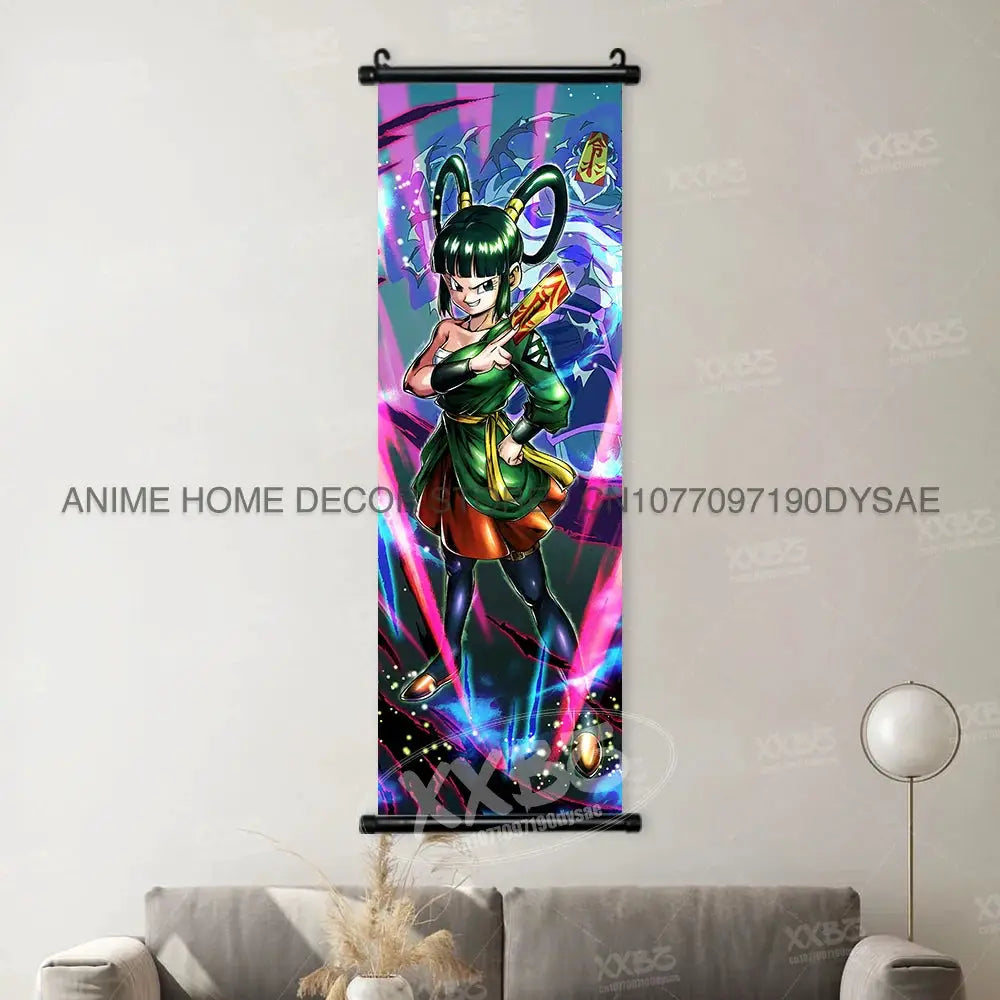 Anime posters featuring Goku and Vegeta from Dragon Ball, wall scrolls by Infinite Visibility showcasing vibrant character artwork.