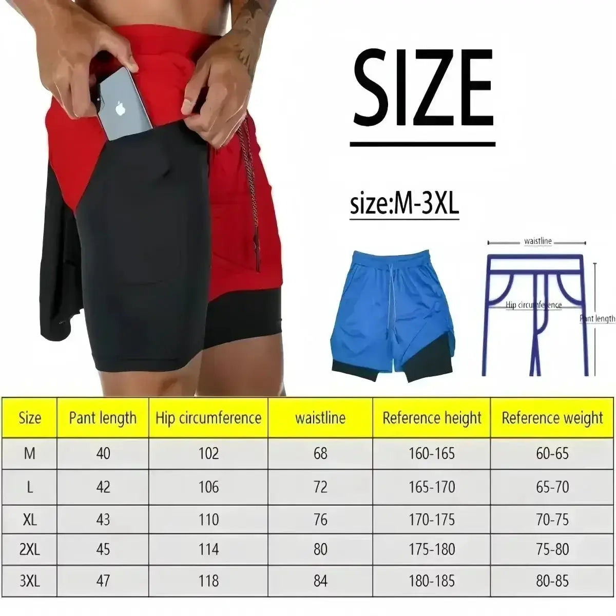 Infinite Visibility one-piece running shorts with straw hat design, gym shorts for active wear, lightweight and comfortable.