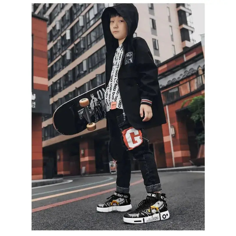 Anime-inspired One Piece Luffy high top sneakers by Infinite Visibility featuring vibrant Zoro character design.