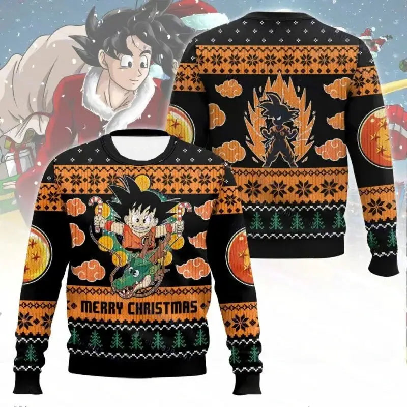 Oversize Dragon Ball Goku hoodie by Infinite Visibility featuring Goku character print on a comfortable anime sweatshirt.